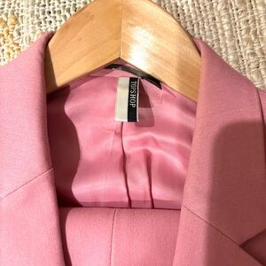 Topshop Pink Tailored Blazer & Pant Set (US 4 / UK 8)